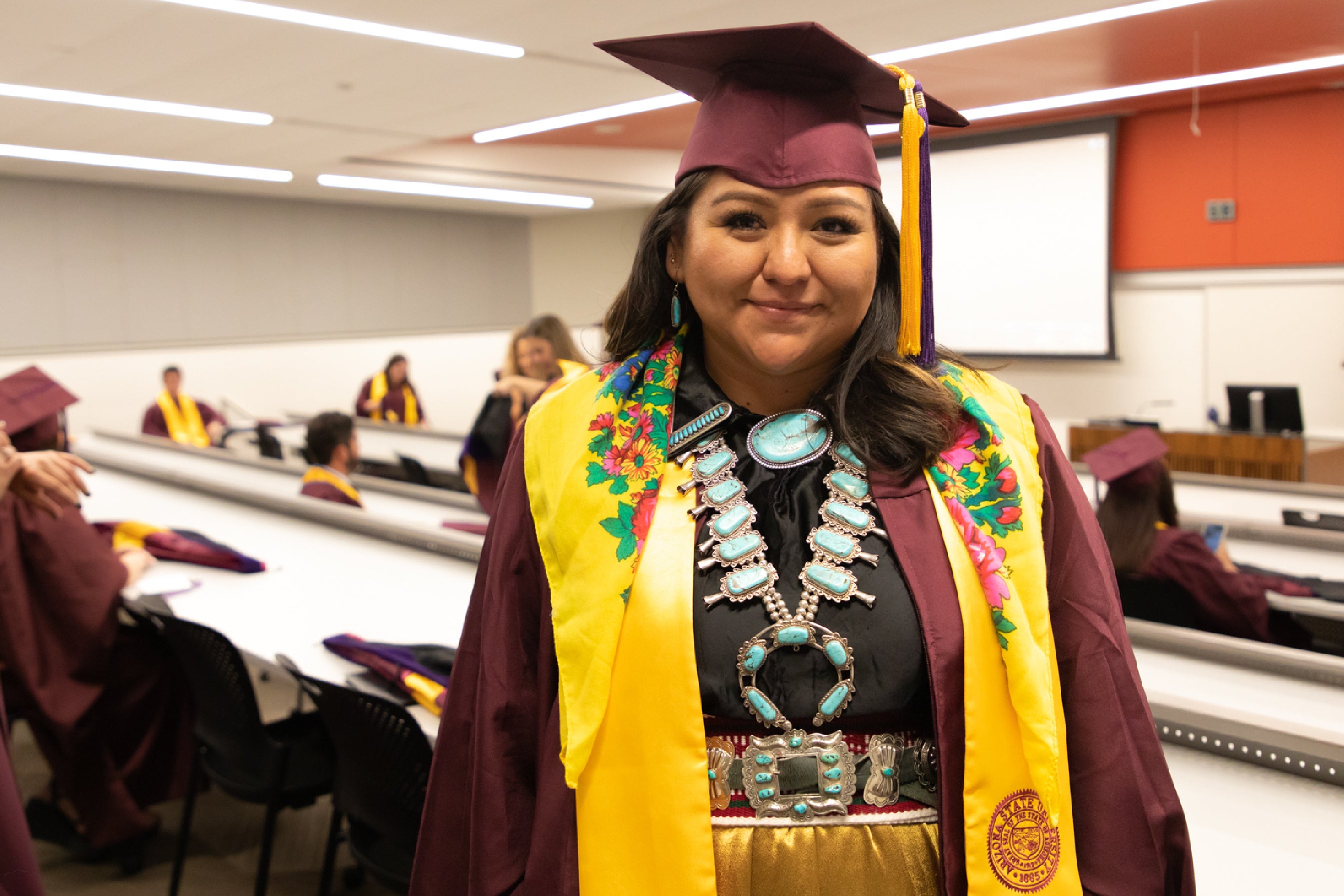 Graduation Photo with Confetti - Arizona State University Polytechnic