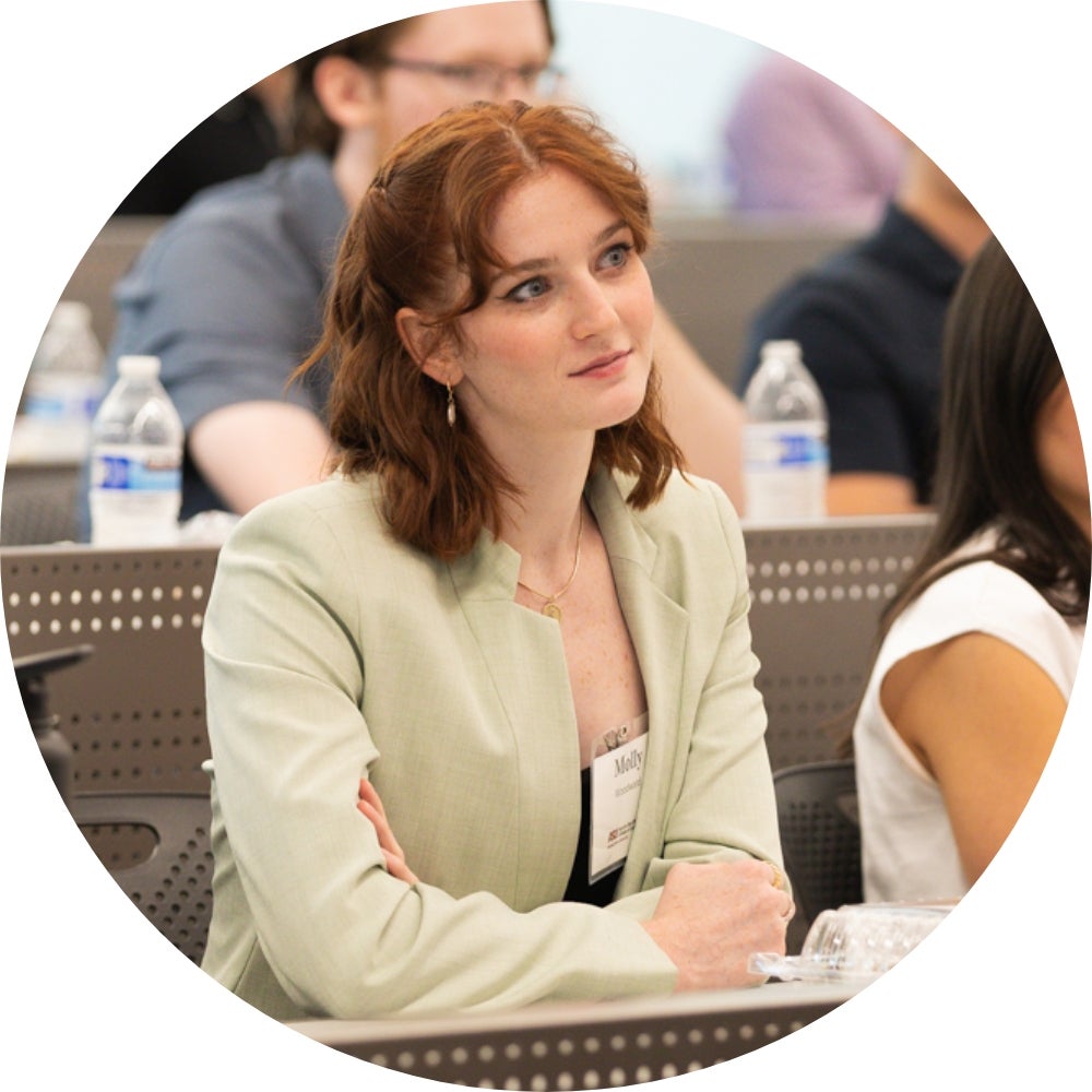 A student listens attentively in class