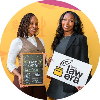 Two students pose at the Spring 2025 Graduation Dinner and Awards Banquet
