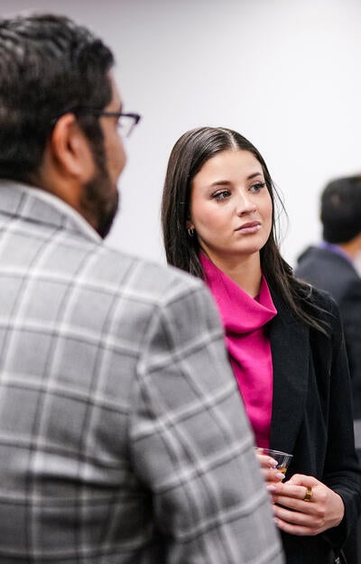 Students attend the NBA Trade Deadline Competition