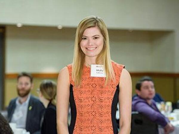 Molly Podlesny at an admission event