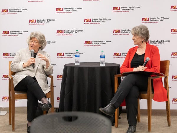 The Honorary Louise Arbour and former Arizona Supreme Court Chief Justice Ruth V. McGregor