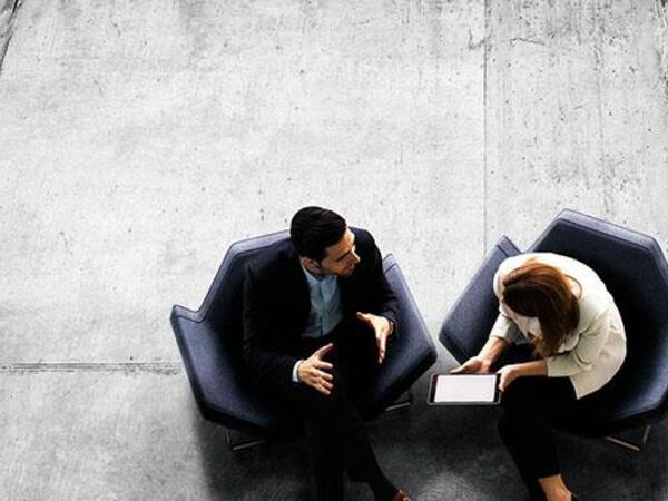 Conflict Resolution - Two people negotiating