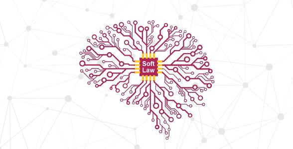 Red brain that says Soft Law in the middle