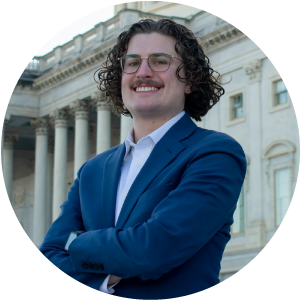 Justyn Zeider standing in front of the United State Capital building in Washington, D.C./